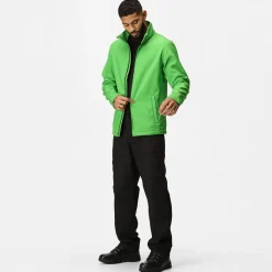 Men's Ablaze Printable Softshell Jacket | Extreme Green Black