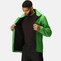 Men's Ablaze Printable Softshell Jacket | Extreme Green Black