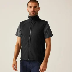 Men's Ablaze Printable Softshell Bodywarmer | Black