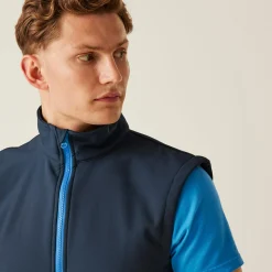 Men's Ablaze Printable Softshell Bodywarmer | Navy French Blue