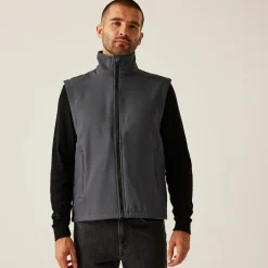 Men's Ablaze Printable Softshell Bodywarmer | Seal Grey Black