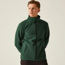Men's Ablaze Printable Softshell Jacket | Dark Spruce Black