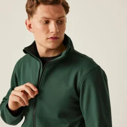 Men's Ablaze Printable Softshell Jacket | Dark Spruce Black