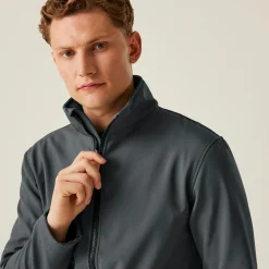 Men's Ablaze Printable Softshell Jacket | Seal Grey Black
