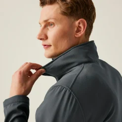 Men's Ablaze Printable Softshell Jacket | Seal Grey Black