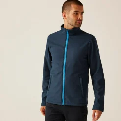 Men's Ablaze Printable Softshell Jacket | Navy French Blue