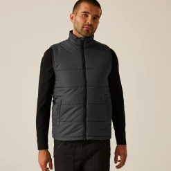 Men's Access Insulated Bodywarmer | Seal Grey Black