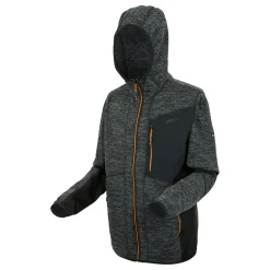 Men's Alven Full Zip Fleece | Ash Marl Black Fox