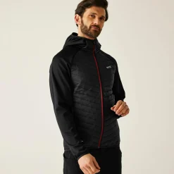 Men's Andreson Hybrid Jacket | Black Dark Maroon