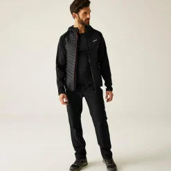 Men's Andreson Hybrid Jacket | Black Dark Maroon