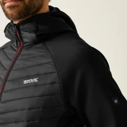 Men's Andreson Hybrid Jacket | Black Dark Maroon