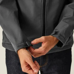 Men's Arcola 3 Layer Membrane Softshell Jacket | Seal Grey Black
