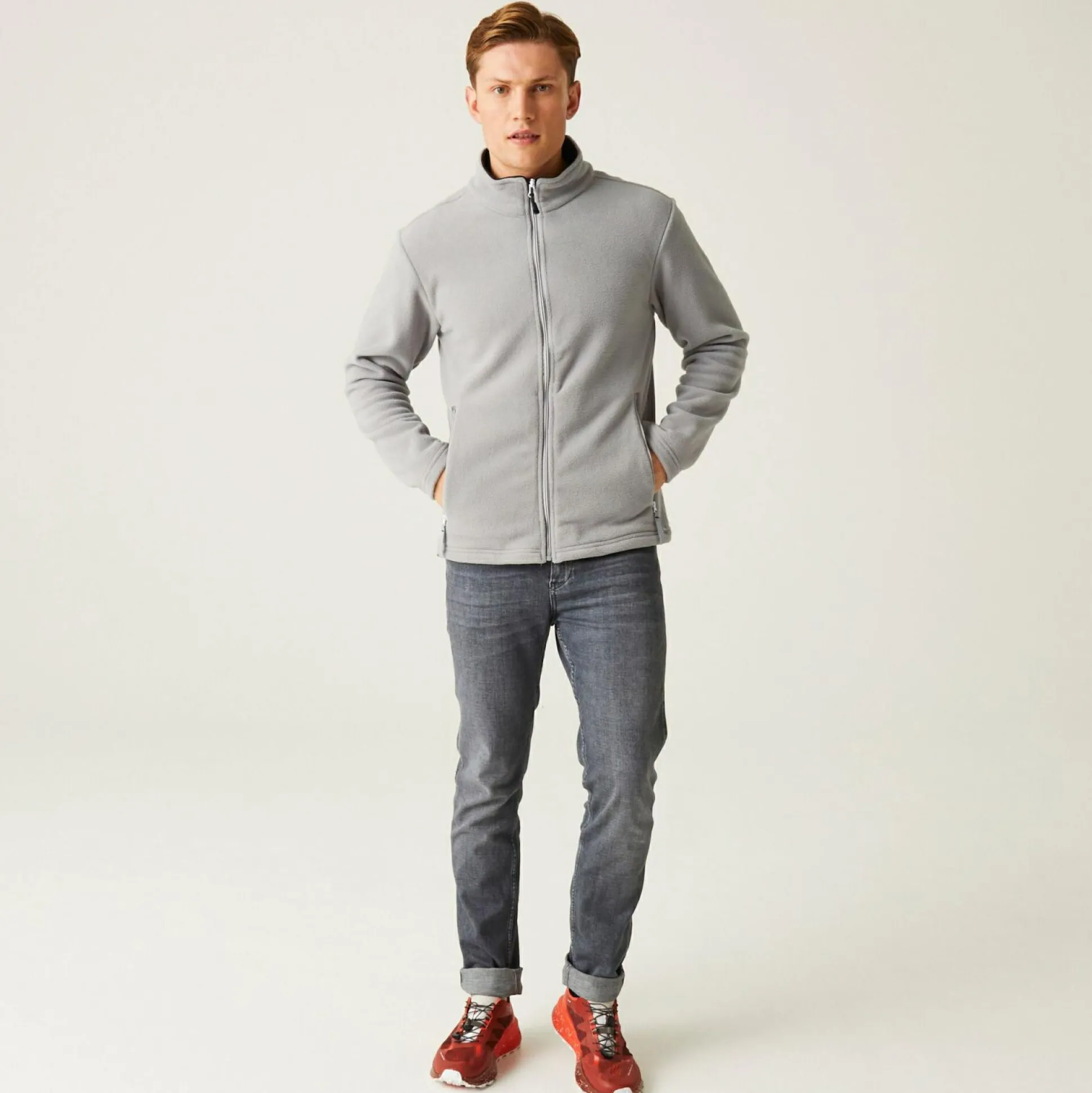 Men's Ascender 250 Full Zip Fleece | Mineral Grey Black