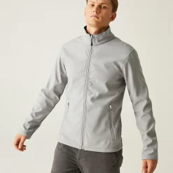Men's Ascender 2 Layer Softshell Jacket | Mineral Grey Black
