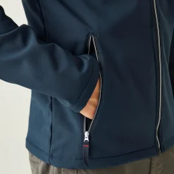 Men's Ascender 2 Layer Softshell Jacket | Navy Classic Red