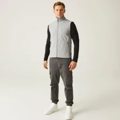 Men's Ascender 2 Layer Softshell Bodywarmer | Mineral Grey Black