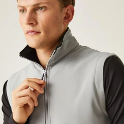 Men's Ascender 2 Layer Softshell Bodywarmer | Mineral Grey Black