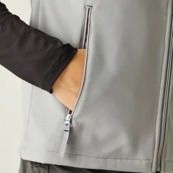 Men's Ascender 2 Layer Softshell Bodywarmer | Mineral Grey Black