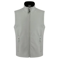 Men's Ascender 2 Layer Softshell Bodywarmer | Mineral Grey Black