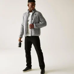 Men's Barlee Full Zip Fleece | Silver Grey