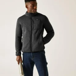 Men's Barlee Full Zip Fleece | Black