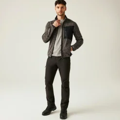Men's Baslinn Full Zip Fleece | Treetop Marl Black