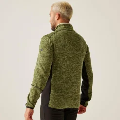 Men's Baslinn Full Zip Fleece | Nephrite Green Marl Black