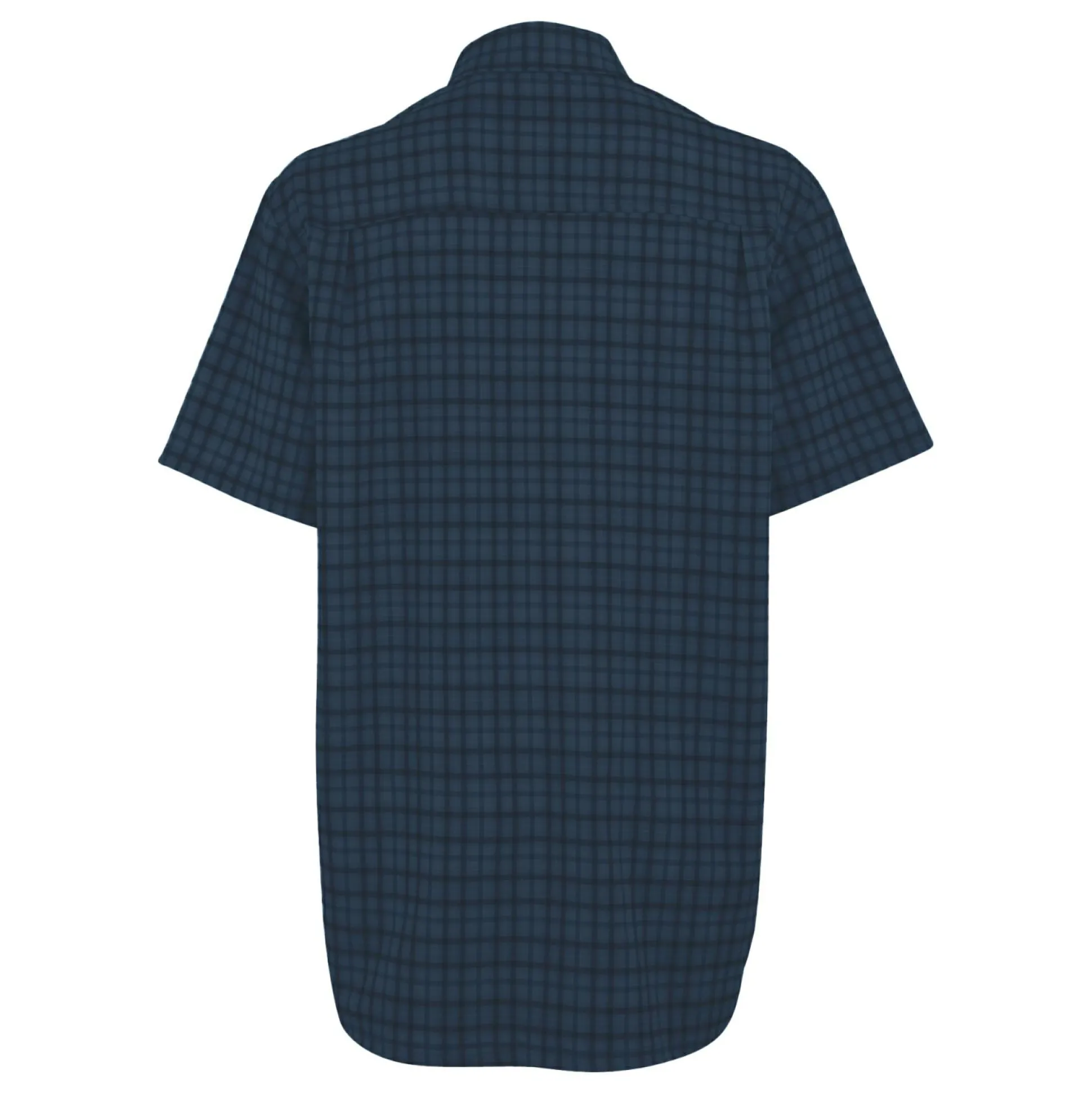 Men's Begarno Short Sleeve Shirt | Moonlight Denim Navy Check
