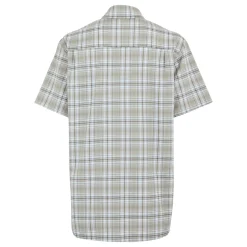 Men's Begarno Short Sleeve Shirt | White Golden Sand Treetop Check