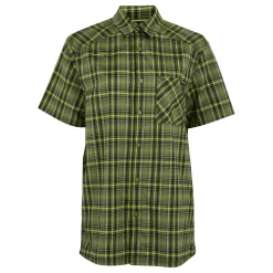 Men's Begarno Short Sleeve Shirt | Nephrite Green Black Grenoble Green Check