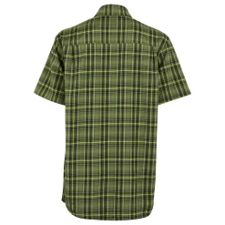 Men's Begarno Short Sleeve Shirt | Nephrite Green Black Grenoble Green Check