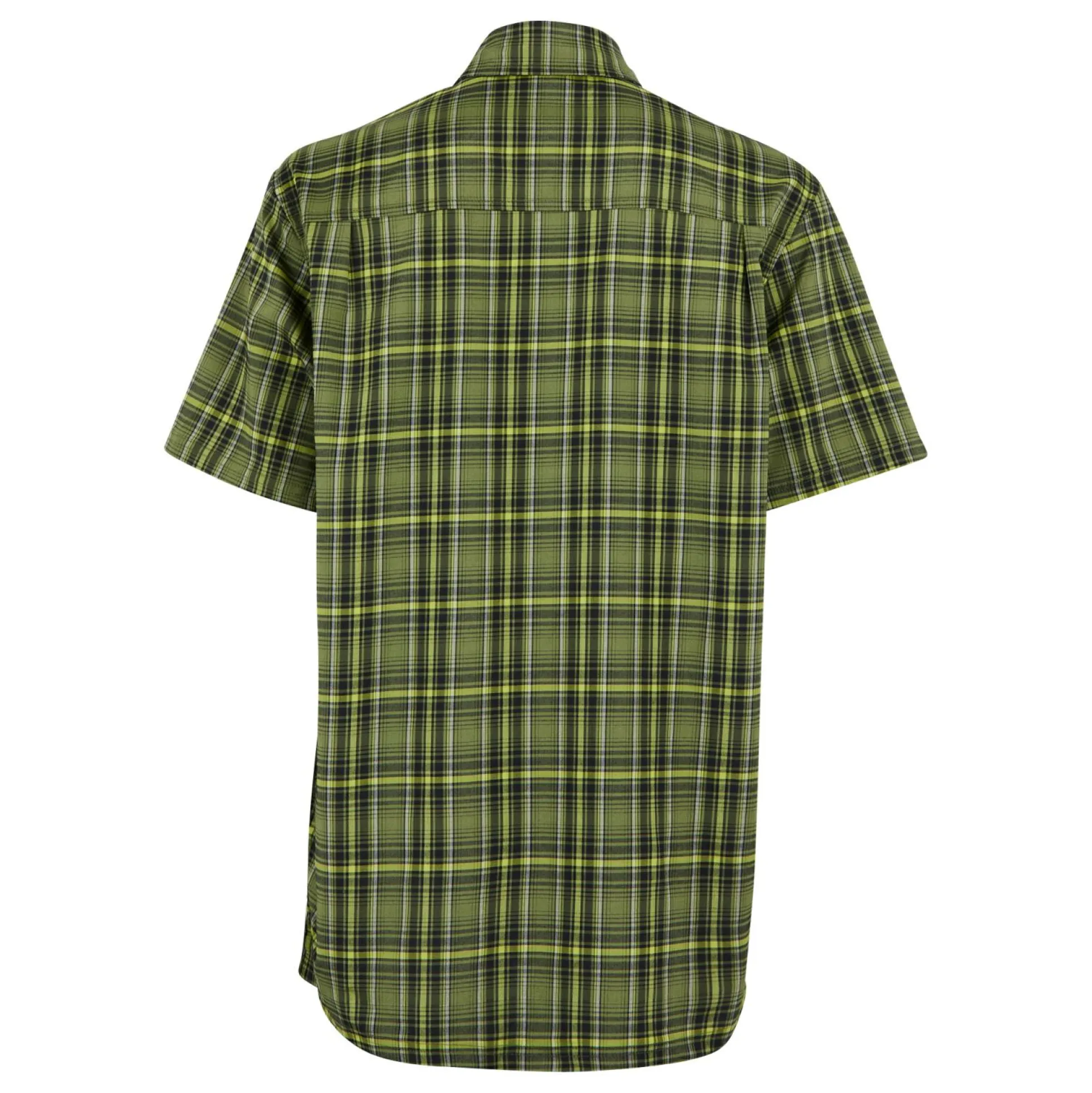 Men's Begarno Short Sleeve Shirt | Nephrite Green Black Grenoble Green Check