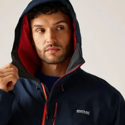 Men's Birchdale II Waterproof Jacket | Navy Tangerine Tango