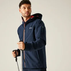 Men's Birchdale II Waterproof Jacket | Navy Tangerine Tango