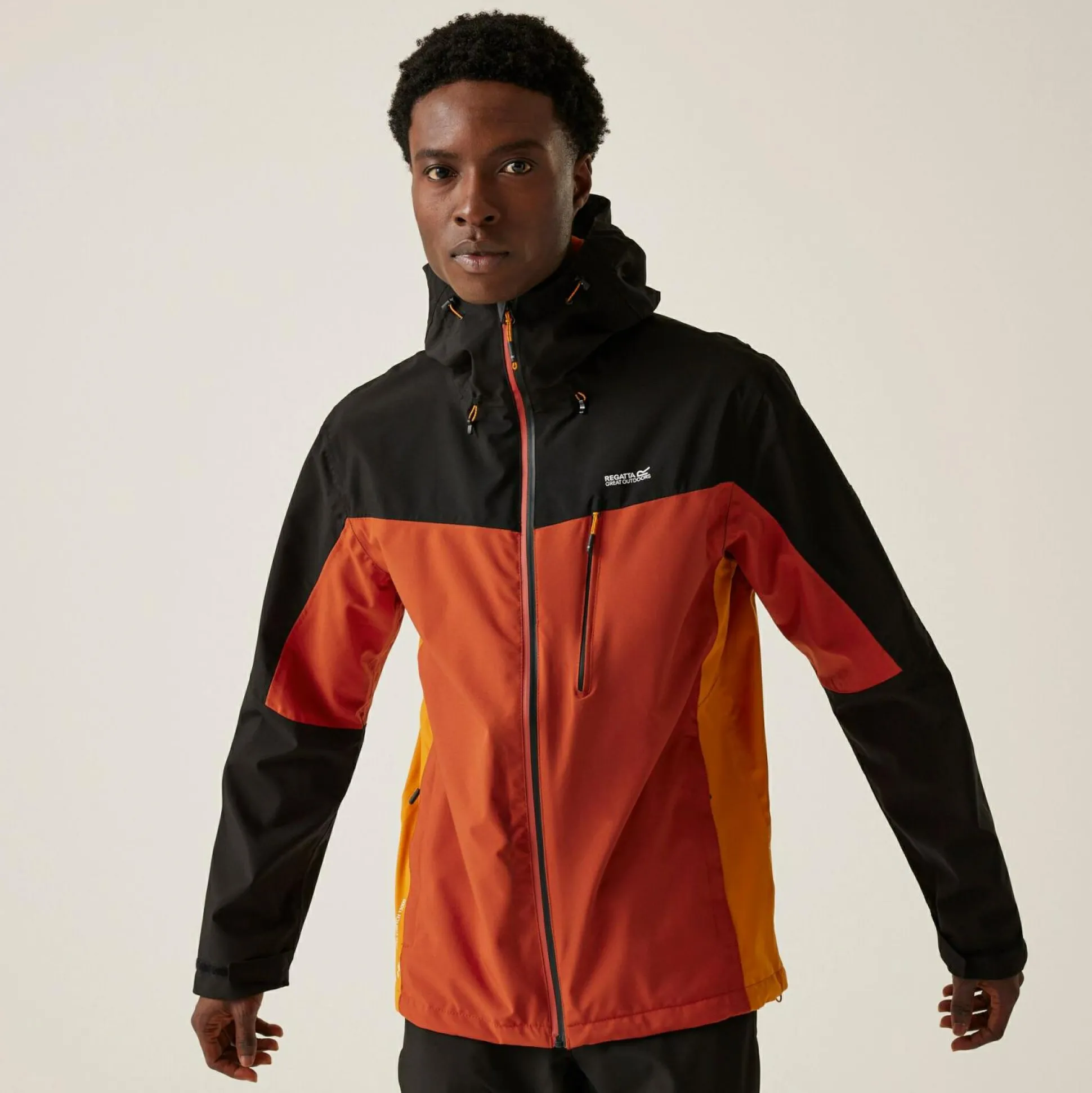 Men's Birchdale Waterproof Jacket | Red Ochre Black