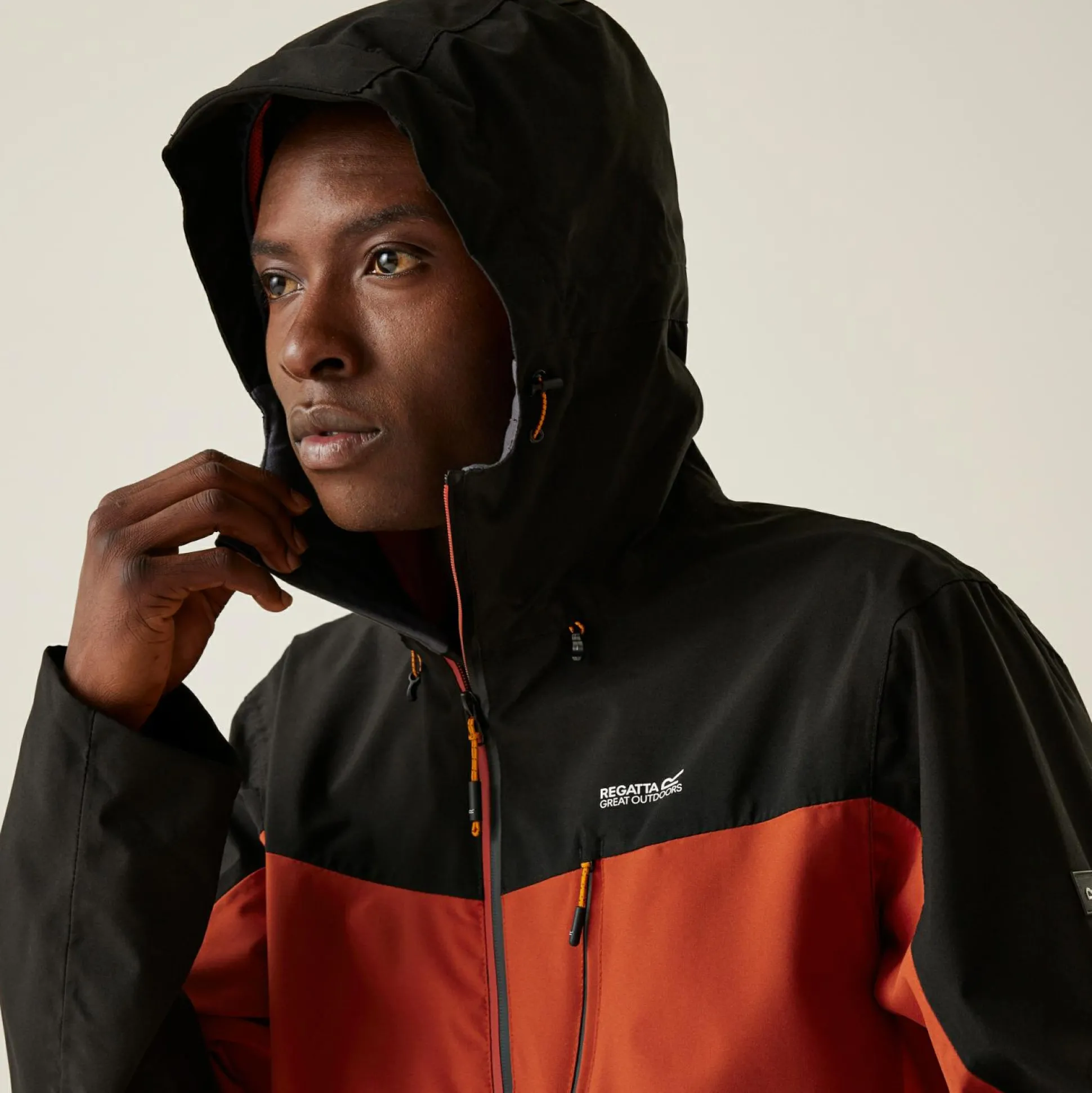 Men's Birchdale Waterproof Jacket | Red Ochre Black