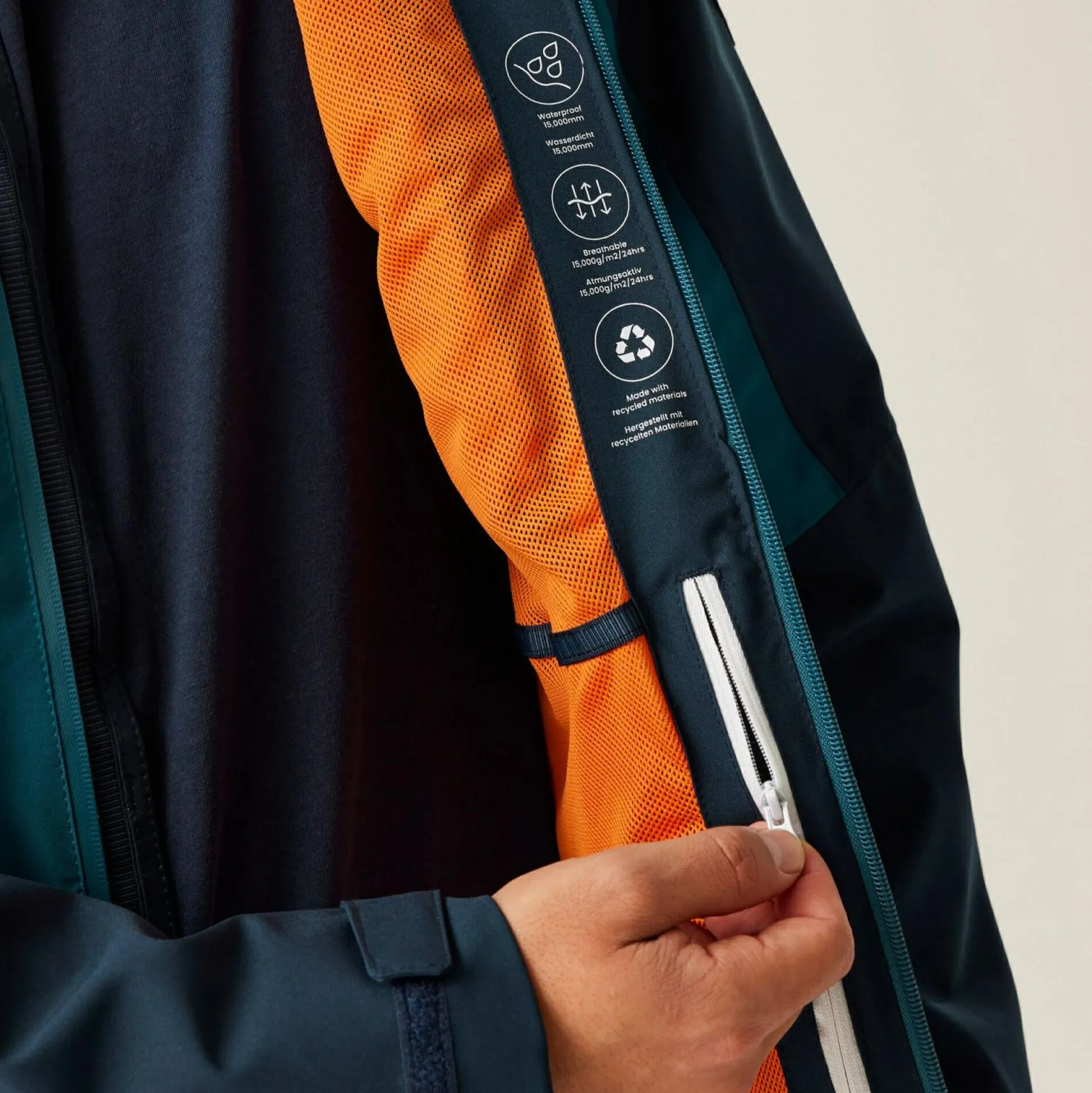 Men's Birchdale Waterproof Jacket | Moroccan Blue Navy Moonlight Denim