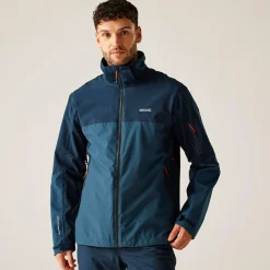 Men's Bosfield III Waterproof Jacket | Moonlight Denim Navy Tangerine Tango