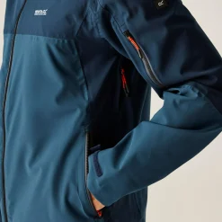 Men's Bosfield III Waterproof Jacket | Moonlight Denim Navy Tangerine Tango
