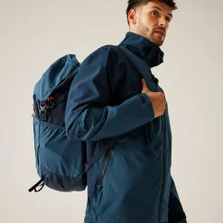 Men's Bosfield III Waterproof Jacket | Moonlight Denim Navy Tangerine Tango