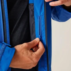 Men's Calderdale VI Waterproof Jacket | Olympian Blue Navy Tangerine Tango