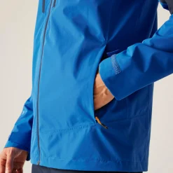 Men's Calderdale VI Waterproof Jacket | Olympian Blue Navy Tangerine Tango