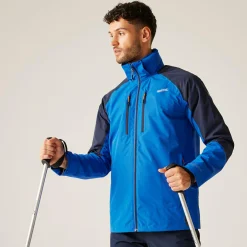 Men's Calderdale VI Waterproof Jacket | Olympian Blue Navy Tangerine Tango