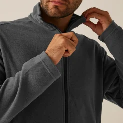 Men's Classic Full Zip Lightweight Microfleece | Seal Grey