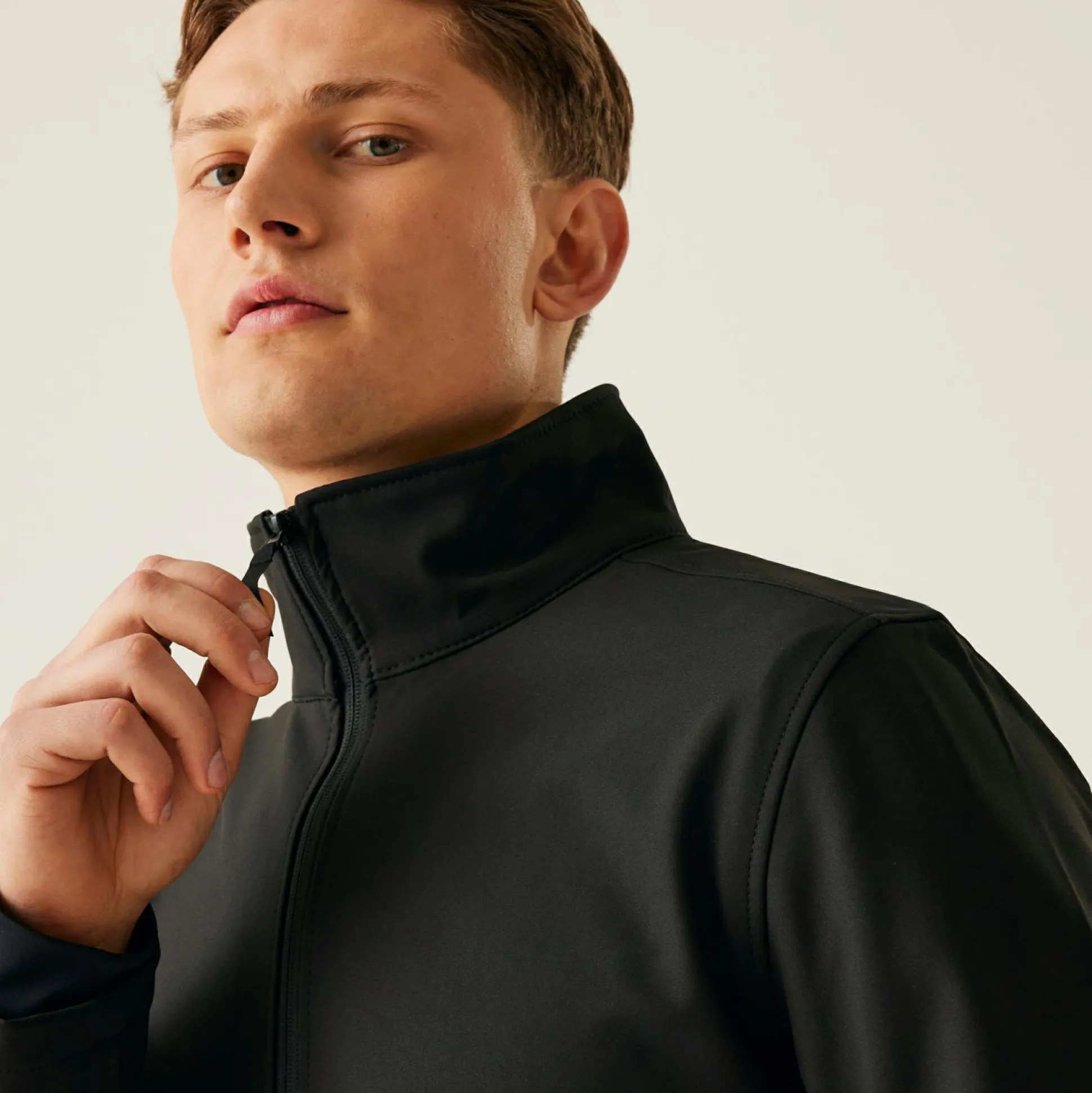Men's Classic Printable Lightweight Softshell Jacket | Black