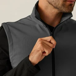 Men's Classic Printable Softshell Bodywarmer | Seal Grey