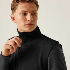 Men's Classic Printable Softshell Bodywarmer | Black