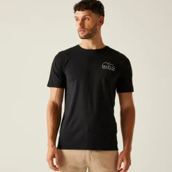 Men's Cline IX T-Shirt | Black Mountain Print