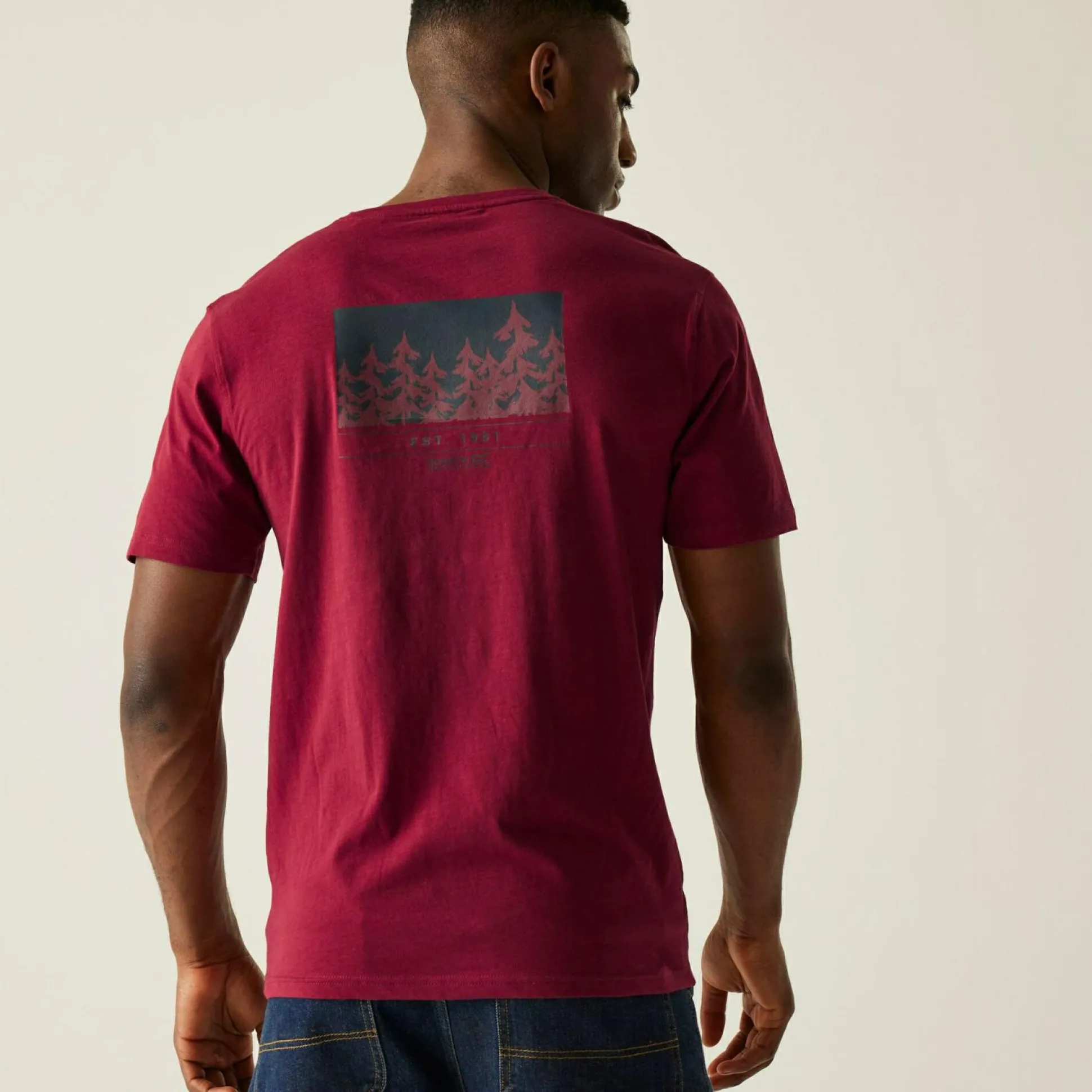 Men's Cline IX T-Shirt | Dark Maroon