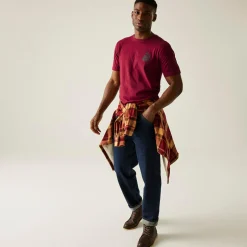 Men's Cline IX T-Shirt | Dark Maroon